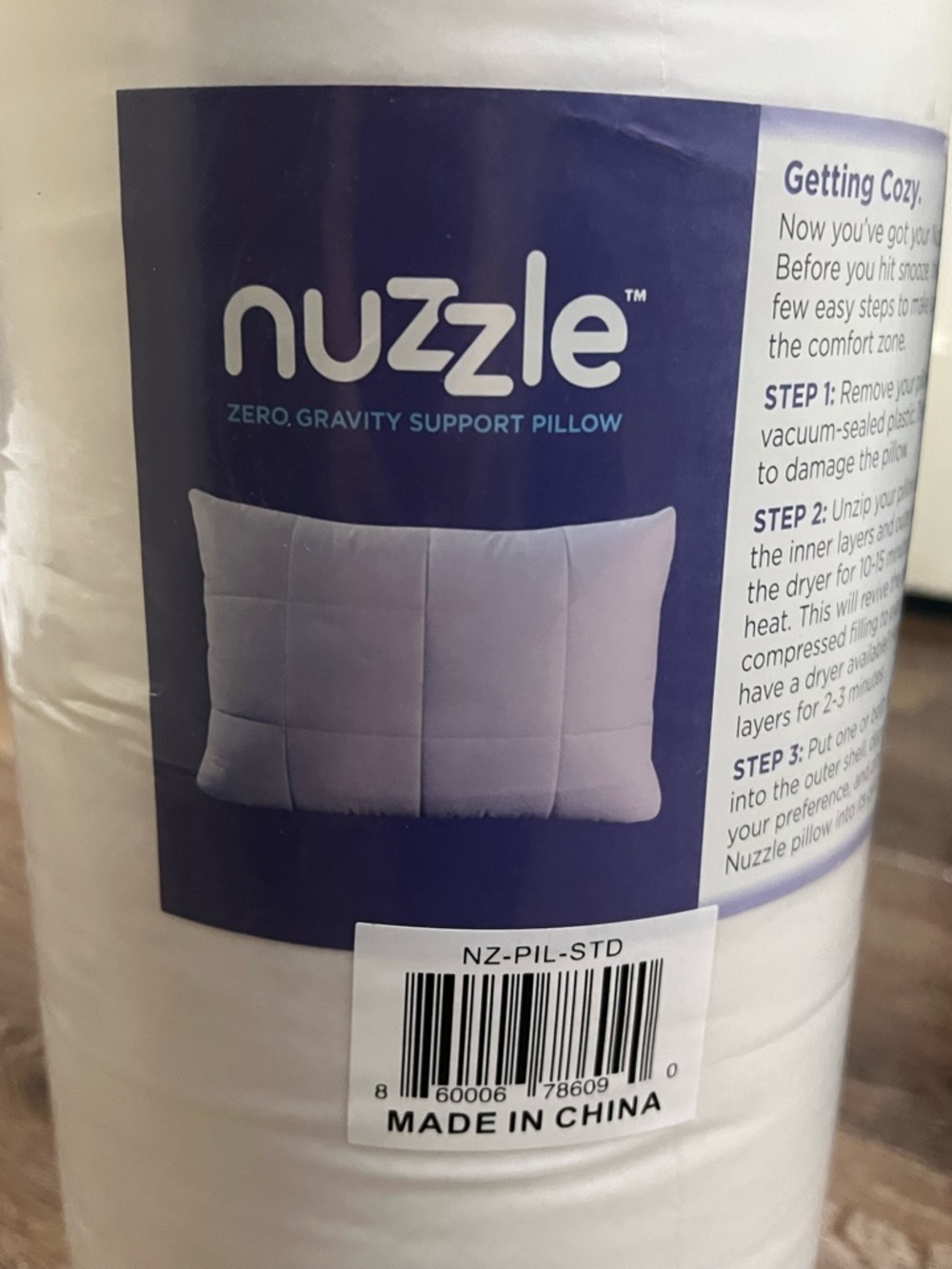 NWT Nuzzle zero gravity support pillow White / standard - Picture 3 of 6